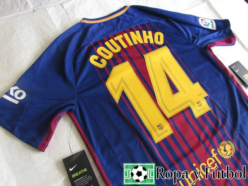 Camiseta Nike Fc Barcelona Stadium 2017-18 - Coutinho 14