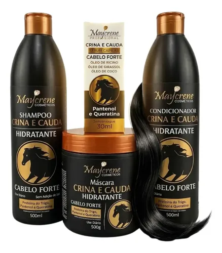 Kit Crina De Cavalo Maycrene Crescimento Rápido + Sérum