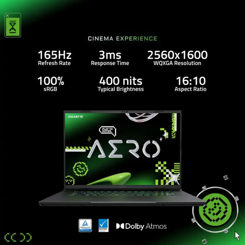 Gigabyte Aero X16 Wqxga Ryzen Ai 7 350 32gb Rtx 5070 1tb Ssd Space Grey (Usado)