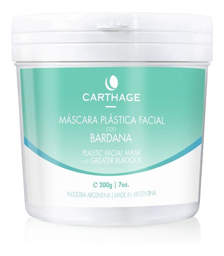 Carthage Acne Piel Grasa Mascara Plastica Facial Bardana Tipo de piel Todo tipo de piel
