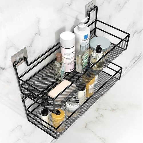 Soporte Hierro Adhesivo 36cm Multiuso Organiza Decora Hogar