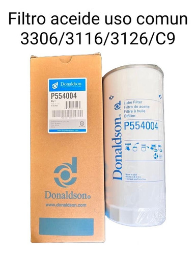 Filtro De Aceite P/cat 3116/3126/3204/3206/c9