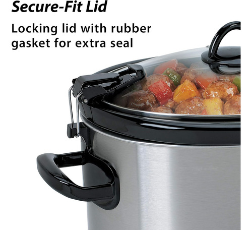 Olla De Cocción Lenta Crock-pot Sccpvl600-s Inoxidable