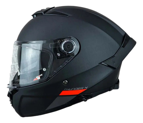 Casco Integral Mt Thunder 4 Sv A1 Negro Mate En Aolmoto