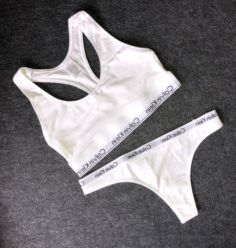 Conjunto Calvin Klein Ropa Interior Originales Blanco M