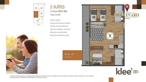 Imagem 10 de 13 de Apartamento No Klee Urban Habitat, Com 2 Dormitórios À Venda Por R$ 491.900 - Mossunguê - Curitiba/pr - Ap0369