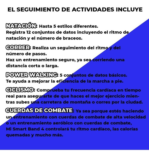 Xiaomi Smartband Mi Band 4 Ideal Para Agua Y Fitness + Auris
