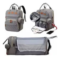 Comprar Bolso Mochila Maternal Cuna Bebé  Cambiador Y Usb Uniteduy