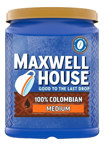  Café Molido Maxwell House Medium 2lb/1.2kg Para Cafetera 