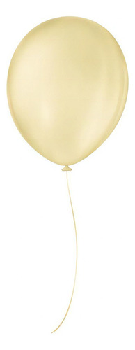 Balão De Festa Látex Liso - Cores - 9  23cm - 50 Unidades Cor Champagne