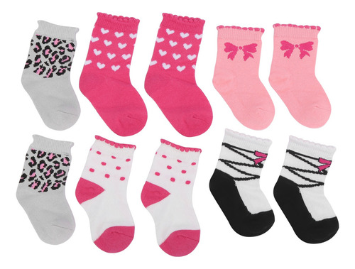 5 Pares De Algodón Multicolor Recién Nacido Bebé Bebé Niño N