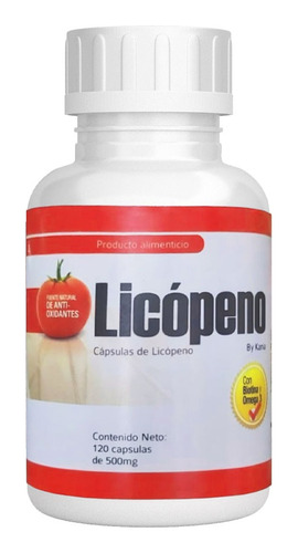 Licopeno By Kania Con Biotina Y Omega 3 - 120 Capsulas Sabor Sin Sabor