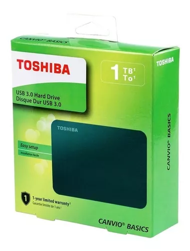 Disco Duro Externo Tera Toshiba Canvio Basics Usb 3.0 | Envío gratis