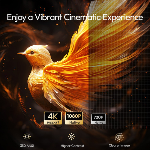 Byintek A12 4k Android11 Projector Auto Focus Keystone