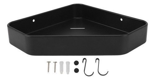 Estante Ducha Esquina Espacio Aluminio Montado Pared Negro