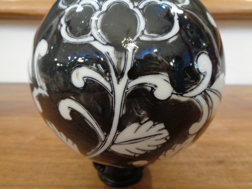 Imagen 2 de 6 de Bola Esfera De Vidrio Negro