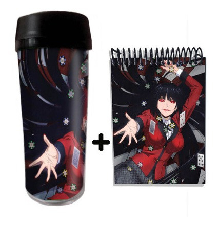 Imagem 2 de 5 de Kit Copo Térmico Anime Kakegurui E Caderneta