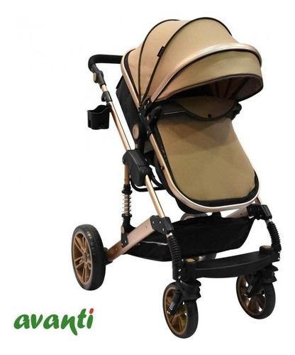 Coche Travel System Frezzio 3 En 1 Avanti Color Marrón claro