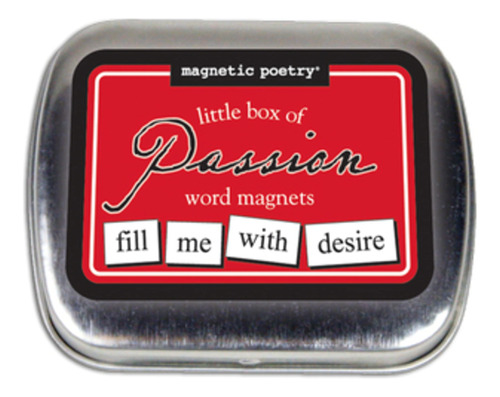 Poesia Magnetica - Kit De Caja Pequea De Pasion - Palabras