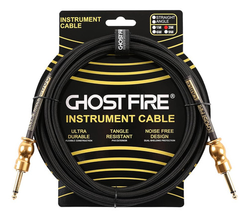 Ghost Fire Cable De Guitarra Eléctrica De Alto Rendimiento C