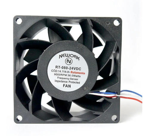 Ventilador 80x80x38mm 24vdc 9000rpm Delta ( Pfb0824uhe )