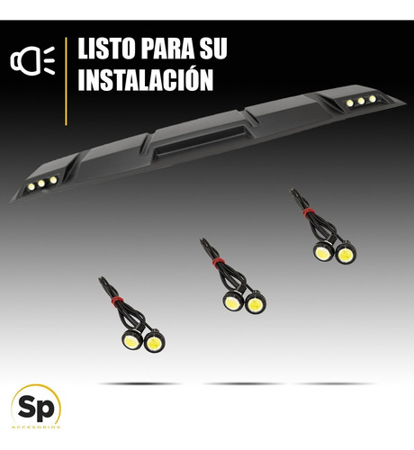 Imagen 2 de 10 de Diadema Moldura Barra Techo Led Nissan Np300 Frontier 2016