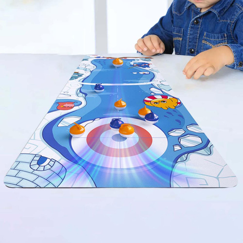 Jogo De Curling De Mesa Para Crianças Conjunto De Jogos