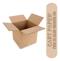 Comprar Cajas De Cartón 16x16x16 \u002F Pack 25 Cajas \u002F Cart Paper