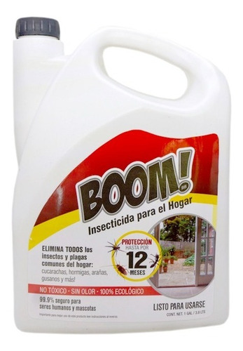 Insecticida Boom Para El Hogar Todo Tipo De Plaga 3.8 Litros