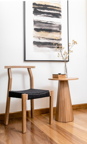 Mesa Baja Auxiliar Velador En Madera Modelo Maasai
