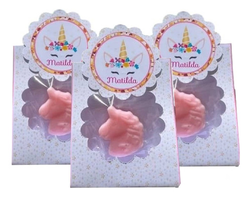 Souvenirs Baby Shower Unicornio  X 20 Personalizado 