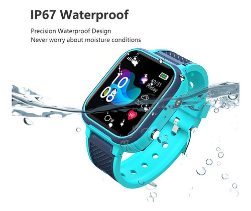 Reloj Gps 4g Kids Smartwatch Localizador Videollamada Niños Color De La Caja Azul