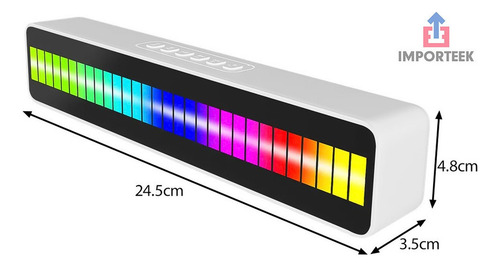 Z Barra Bocina Bluetooth Radio Recargable Portatil Luces Led