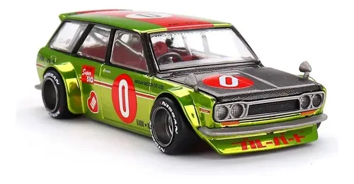 Mini Gt Kaido House Datsun 510 Wagon Og Flow Yellow //164 Amarelo