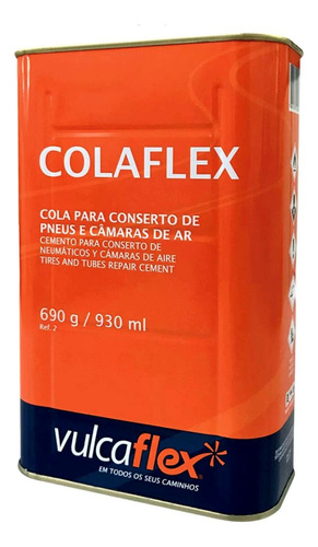 Cola Preta Quente Vulcanizante Câmara Colaflex 690g 900ml