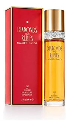 Diamantes Y Rubíes Por Elizabeth Taylor Para Mujeres, Eau De