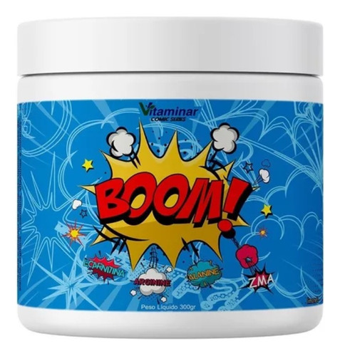 Pré Treino Boom! Beta Alanina 300g - Sabor Limão - Vitaminar