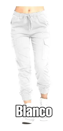 Joggers Blanco Mujer