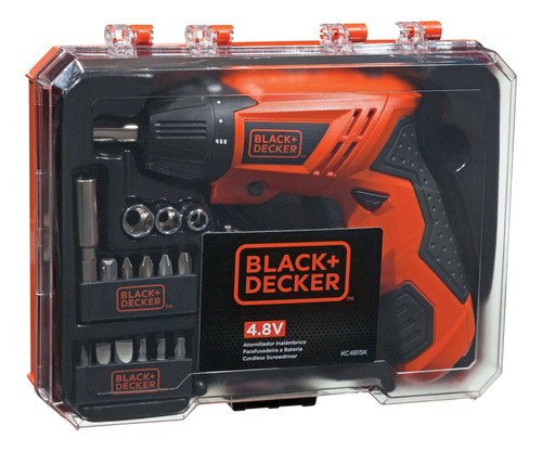 Atornillador Inalámbrico Black +decker 4.8v 16 Piezas Cuotfs