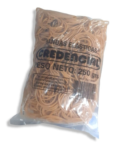 Bandas Elasticas Credencial Bolsa X 250 Gr