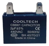 Comprar Capacitor Cuadrado 2uf Aires Acondicionados \u002F Ventiladores