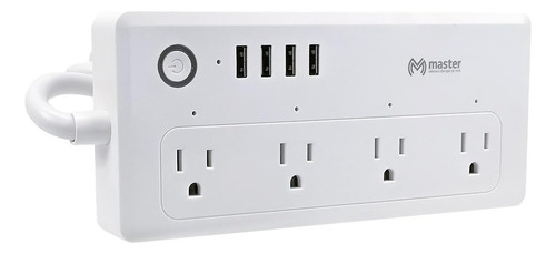 Master Multicontacto Inteligente Wifi Con 4 Puertos Usb