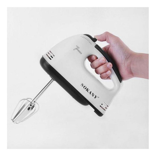 Batidora De Mano Eléct 7 Velocidades Amasa Mezcla 180w Color Blanco