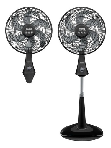 Ventilador Comfort Maxx 2en1 Samurai Negro Ve7347i0