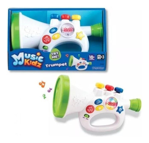 Trompeta Infantil Con Luz Y Sonido Music Kidz Keenway