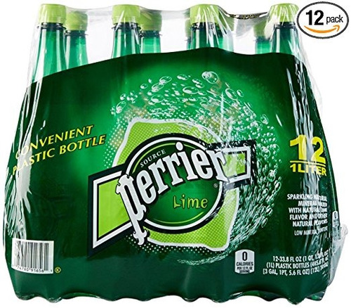 Perrier Agua Mineral Natural, Cal, 33,8 Onzas Botellas De Pl