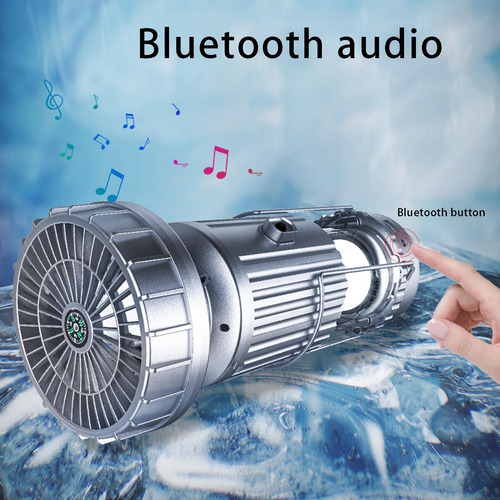 Solar Fan Multifunctional Power Bank Torch Camping 3000mah