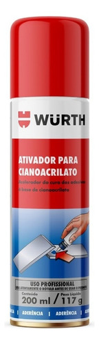 Ativador Para Cianoacrilato 200ml - Qfs - Wurth