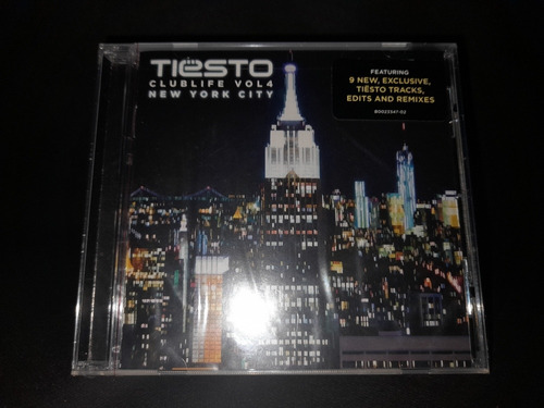 Tiesto Club Life Vol 4 New York City Cd Original Usa Nuevo