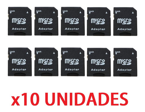 X10 Adaptador Lector De Memorias Microsd A Sd